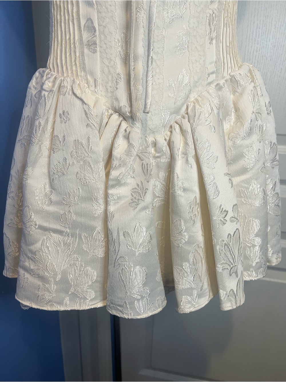 Windsor Corset dress in Cream Floral Jacquard size Medium - Picture 6 of 11